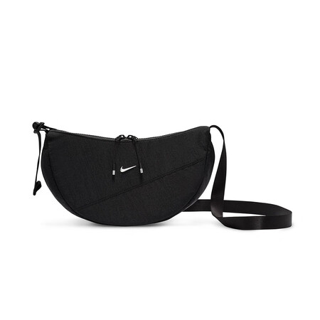耐克（NIKE）斜挎包黑色单肩包男女同款休闲百搭圆形包轻便 ...