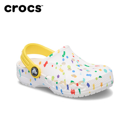 卡骆驰（crocs）儿童贝雅印花洞洞鞋男童女童沙滩鞋凉鞋20...