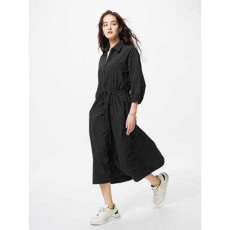 优衣库（UNIQLO）袖长袖连衣裙简约百搭女式春夏新款 BL...