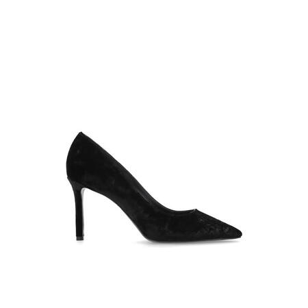 周仰杰（Jimmy Choo）女士高跟鞋丝绒尖头细跟显瘦增高...