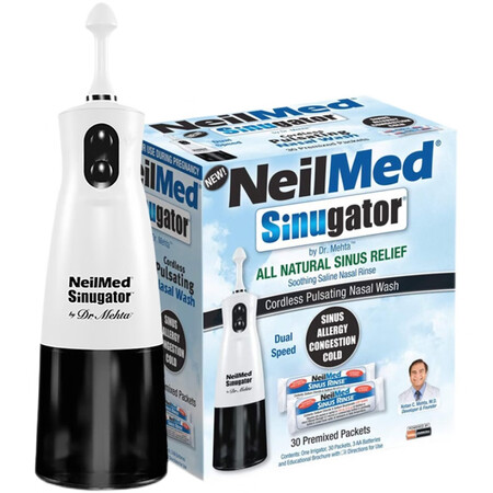 NeilMed电动洗鼻器婴儿家用鼻腔冲洗器成人儿童专用洗鼻子...