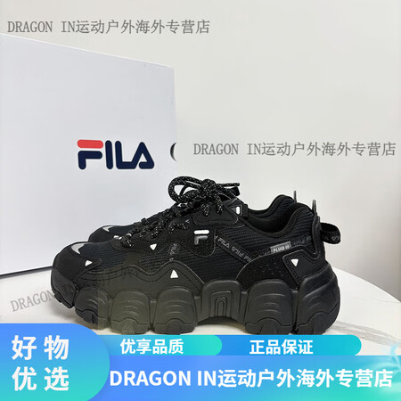 FILA3代猫爪女鞋休闲老爹鞋女2024秋冬轻便跑步运动鞋女...