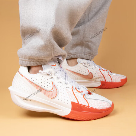 耐克（NIKE）ZoomX GT Cut 3白红 低帮气垫实...
