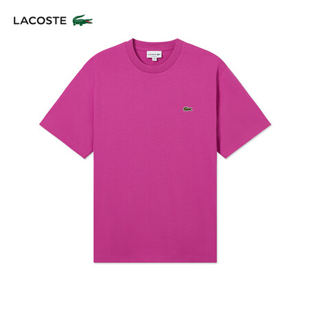 LACOSTE鳄鱼男装25春夏新款纯色简约纯棉舒适短袖T恤T...