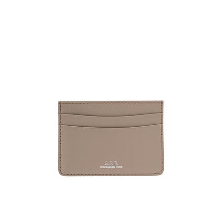 A.P.C.女钱包徽标皮具APC多卡槽小包通勤商务 裸色 均...