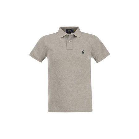 保罗拉夫劳伦（Polo Ralph Lauren）灰色棉质刺...