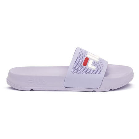 斐乐（FILA）女士一字拖EVA舒适防滑紫色海滩居家拖鞋 W...