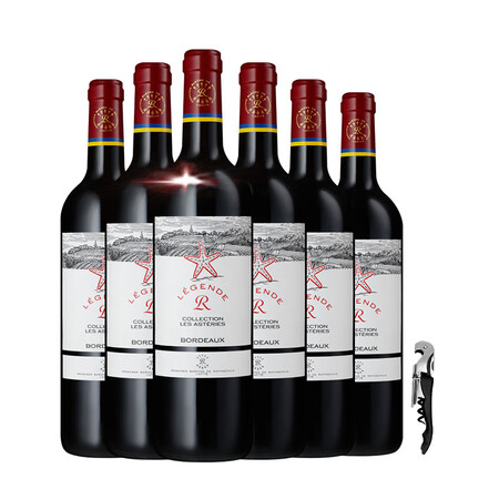拉菲（LAFITE）法国传奇海星波尔多AOC红酒罗斯柴尔德干...