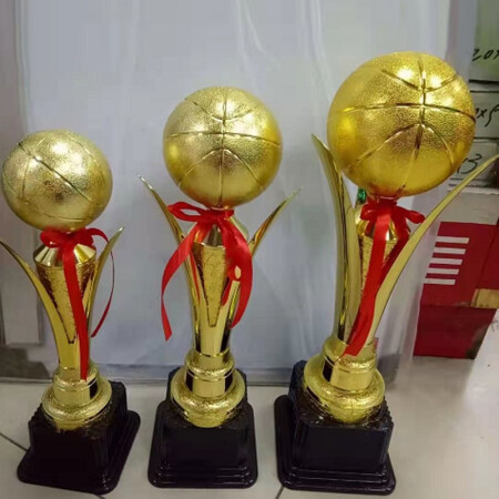 得力(deli)金色大号篮球比赛奖杯 运动会奖品纪念品 办公用品