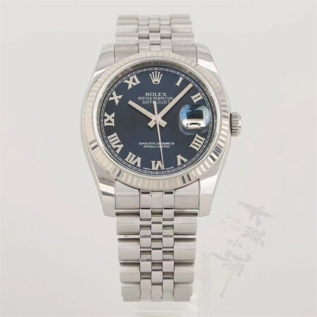 【二手95新】劳力士日志型系列116234-63200蓝罗腕表自动机械男士手表