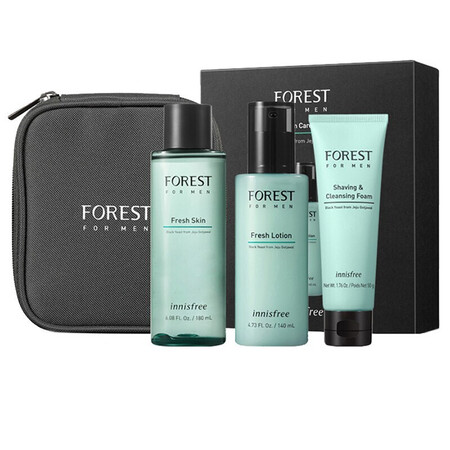 悦诗风吟 Innisfree绿茶精粹平衡保湿水乳套装礼盒 清...