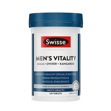Swisse斯维诗 玛咖牡蛎精袋鼠精华淫羊藿男士雄风片120...