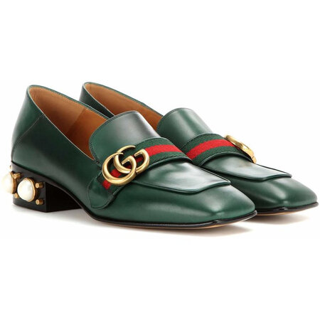 古驰(gucci)奢侈品女鞋 皮质中跟便鞋 263308471 图片色 37