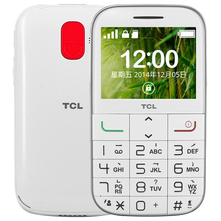 tcl 老人手机 i310 纯净白 移动联通2g手机