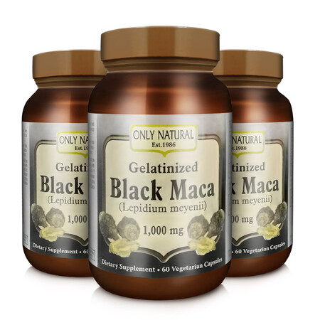 美国原装黑玛咖玛卡精片胶囊maca秘鲁 男性品 1000mg*60粒 2瓶装 1000