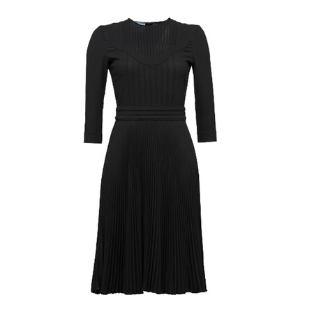 奢爵仕全球购 女士prada普拉达连衣裙 优雅黑色连衣裙p35z1_1qkt_f000