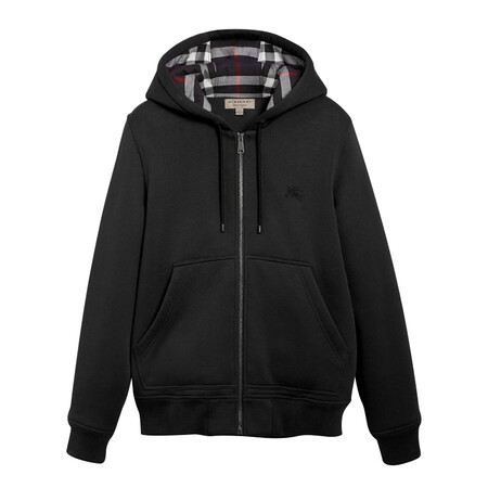 burberry 巴宝莉男装 黑色拉链连帽卫衣上衣外套 4061799 l