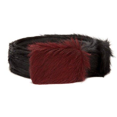 普拉达(prada)奢侈品男士 小牛毛皮带 3036041192 图片色 欧码100