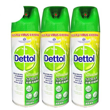 滴露(dettol) 洁净喷雾450ml 清新 3瓶