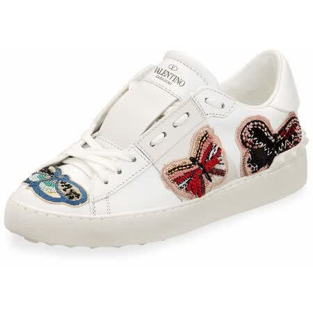 华伦天奴(valentino)奢侈品鞋 开口蝴蝶防水台板鞋 2416776443