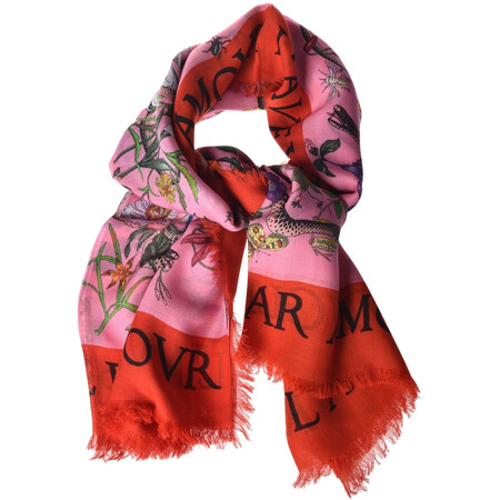 古驰(gucci)奢侈品女士 aveugle 蛇纹围巾 703082460 图片色 u