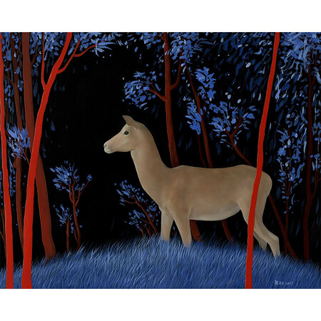 宝甄网原创艺术真品 张占占作品《一路有你》轻收藏 动物 油画-布面