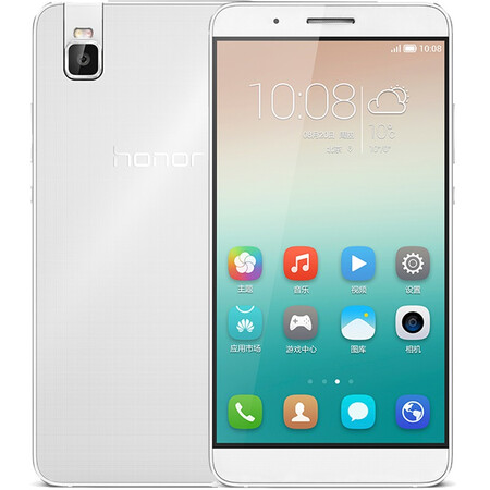 华为 荣耀7i 双卡双待手机 冰川白 全网通4G版(3G RAM+32G ROM) 标配