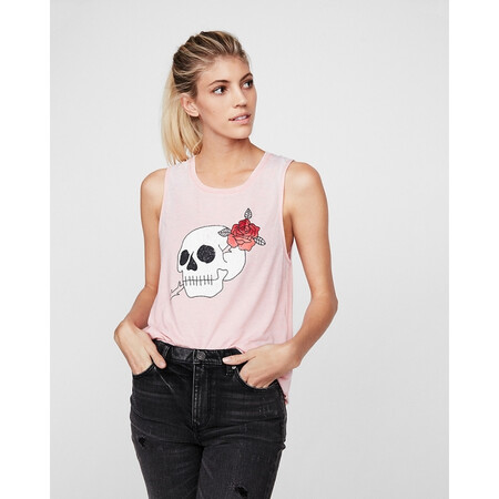 express 女装 女式小背心 q00943812 rose blush x small