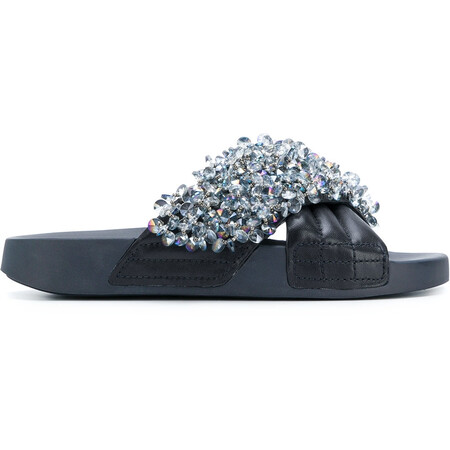 托里·伯奇 tory burch 奢侈品女鞋 水晶装饰凉拖 blue 414 gray blue