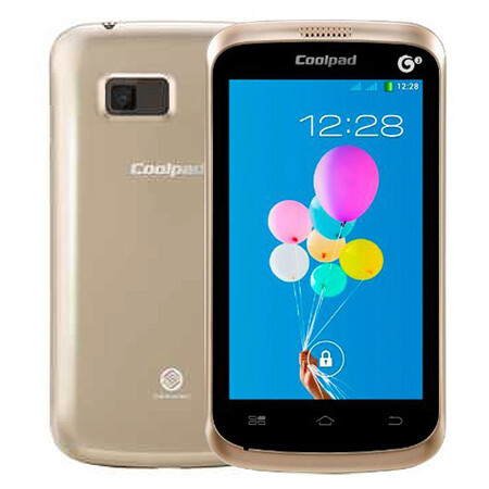 酷派 8076D 移动3G 智能 手机 （512M ROM） 淡雅金