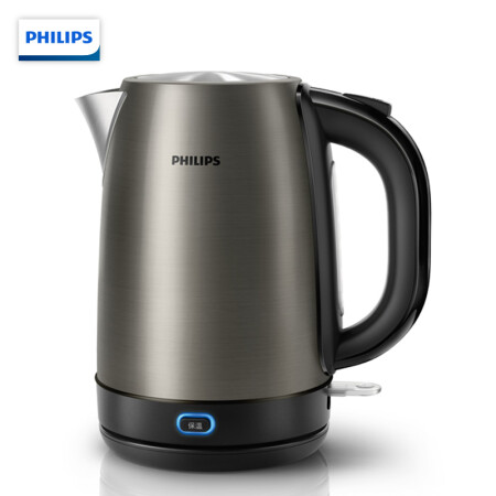 飞利浦（PHILIPS）电热水壶 304不锈钢 PTC保温烧...