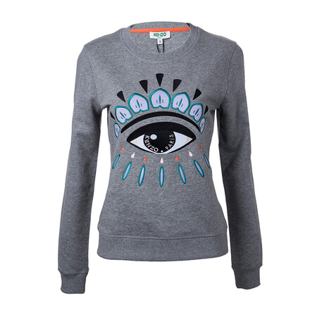 kenzo/高田贤三卫衣 经典时尚眼睛刺绣套头衫 奢侈品女装kef862sw7104