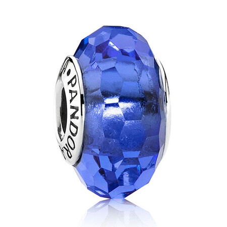 潘多拉 pandora 宝蓝色琉璃珠 切面琉璃串珠791067
