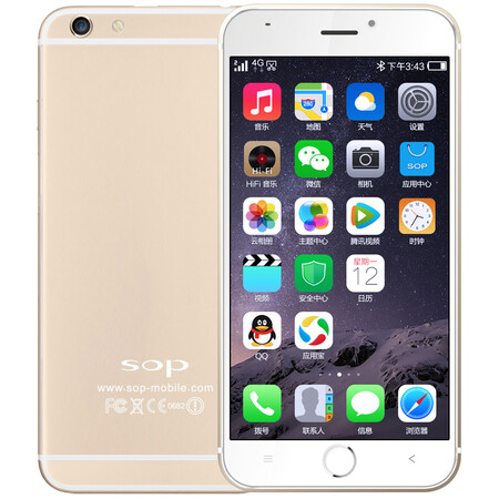 
                                        赛博宇华(SOP)M6 睿变  移动4G 手机  双卡双待 经典版 土豪金                