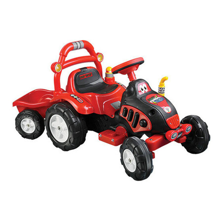 美国直邮 rockinrollers男孩国王可乘坐拖车6伏电池供电90-kb603