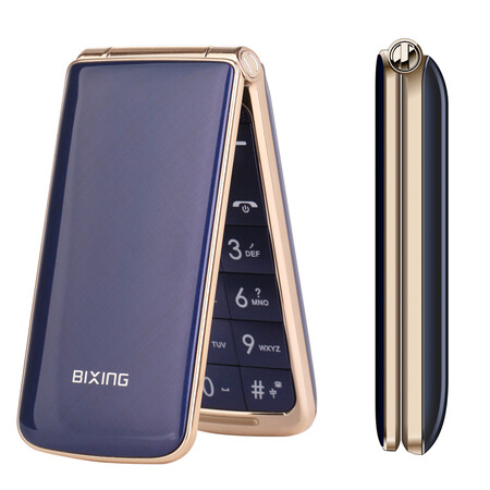 bixing 百信 f1 移动/联通翻盖老人手机 双卡双待 蓝色_ 5折现价185元