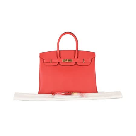 二手箱包 爱马仕(hermes) 【二手99新】hermes birkin 35 糖果红金扣