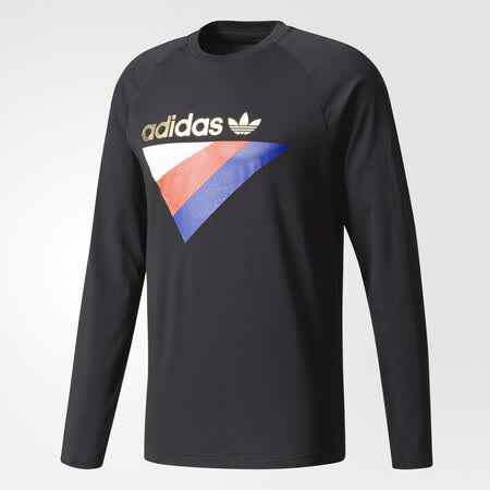 美国正品adidas阿迪达斯男新originals三叶草 休闲运动长袖t恤衫 bs