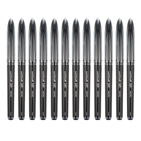 5mm 黑色 12支装_现价uni uba-188 三菱 air 签字笔 漫画笔 草图笔