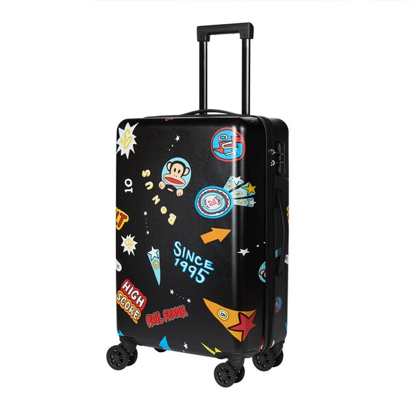 大嘴猴(paul frank)黑色行李箱拉杆箱(24寸)pfl035a