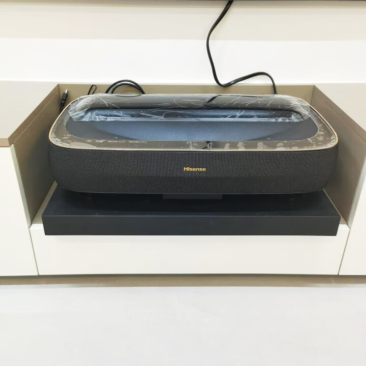 JIAYOTEC激光电视伸缩台超短焦投影仪支架家用智能电动架升降云台峰米海信 【黑色】530*375*55 伸缩330