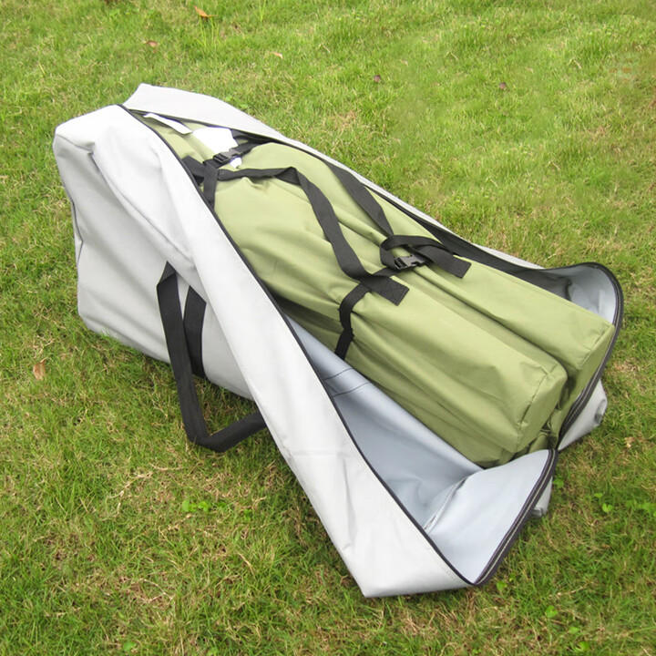 青春符号户外牛津布收纳袋子露营装备包帐篷折叠包行李托运袋加大款手提袋 灰色小号 55升