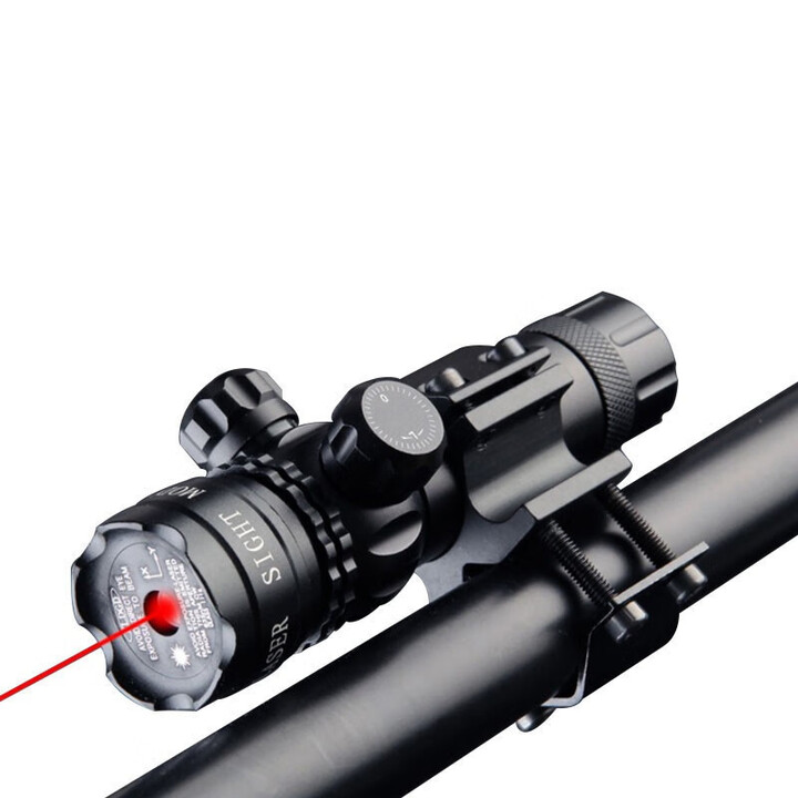 戎邦 95激光瞄准器 夜间射J训练瞄准检查镜 上下左右可调 含万能管夹 红色激光