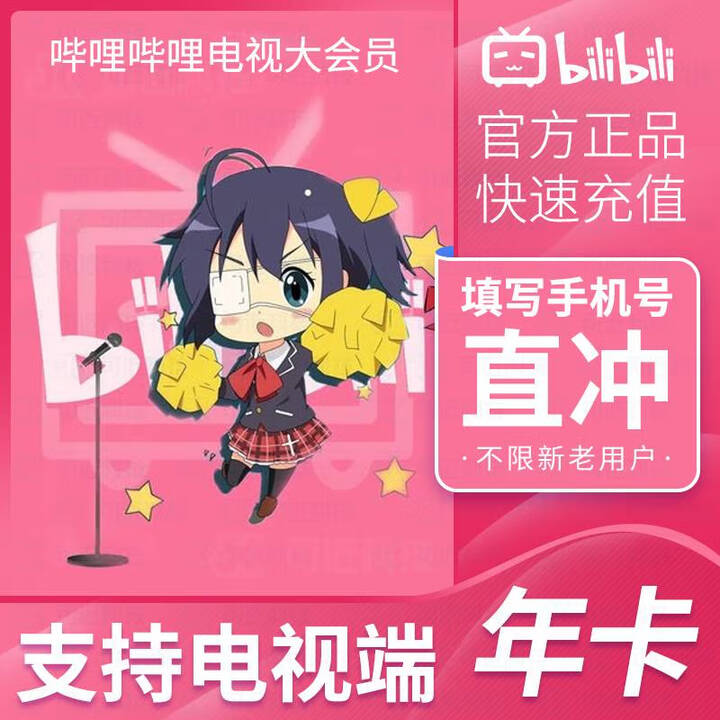 哔哩哔哩电视大会员一年12个月 bilibili超级大会员B站会员年卡 哔哩哔哩电视大会员年卡【图片 价格 品牌 报价】-京东