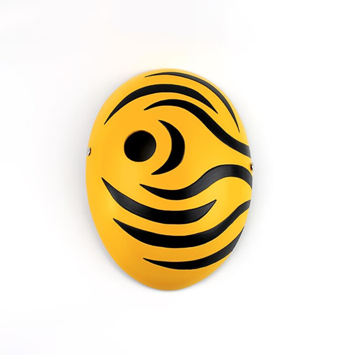 达闻西白面具带土cos可发光轮回眼 阿飞三勾玉白绝虎纹cos装扮道具