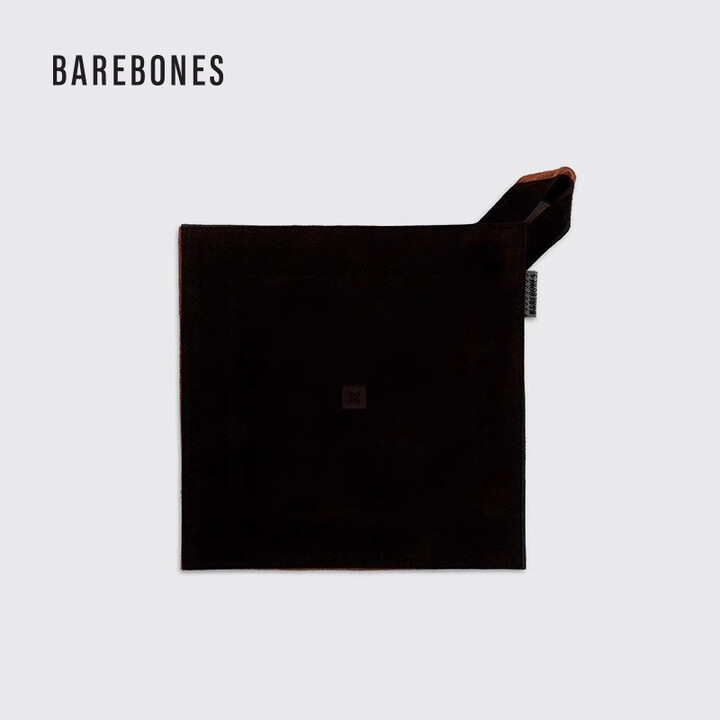 BAREBONES美国北邦户外露营隔热垫防烫巾野营双层绒面牛皮隔热防烫餐桌垫子 黑色