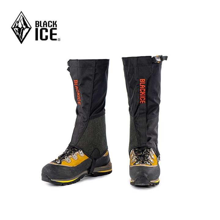 黑冰（BLACKICE）徒步登山防水雪套沙漠防沙鞋套户外耐磨防泥鞋套雪地脚套Z2160 Z2160/黑色 S