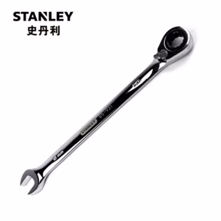 史丹利（STANLEY）85-939-1L-22 公制精抛光双向棘开两用快扳18