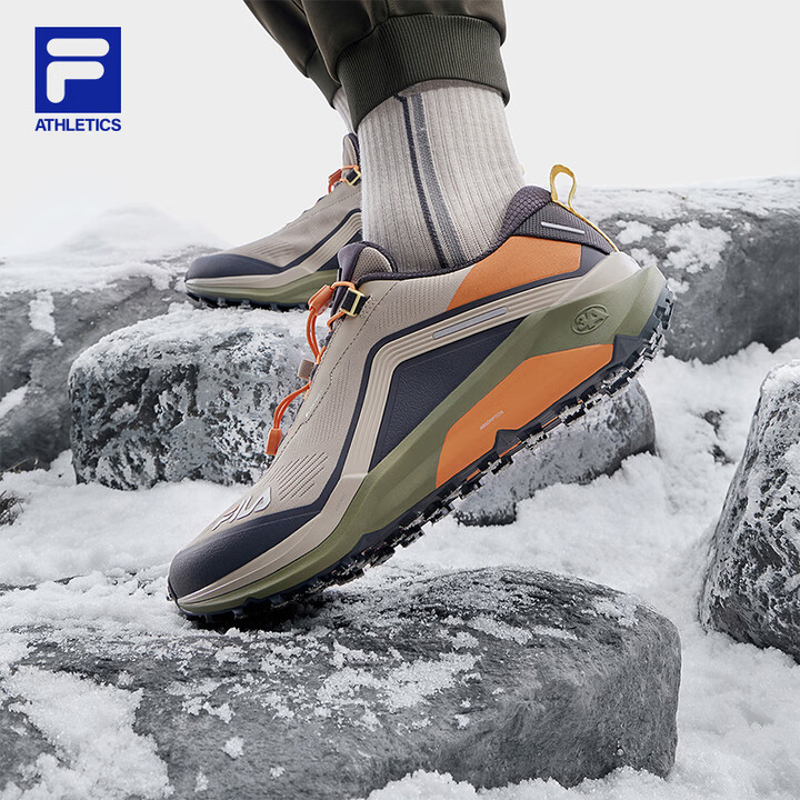 斐乐(FILA)【黄景瑜同款】 斐乐男鞋3A LYNX 1+路跑鞋2023冬新款跑步鞋 牛津棕褐色/沥青灰-OA 42.5【图片 价格 品牌 ...