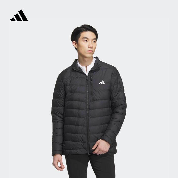 adidas 630蓬高尔夫运动保暖鸭绒羽绒服男装阿迪达斯官...
